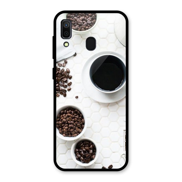 Live Coffee Glass Back Case for Galaxy A30