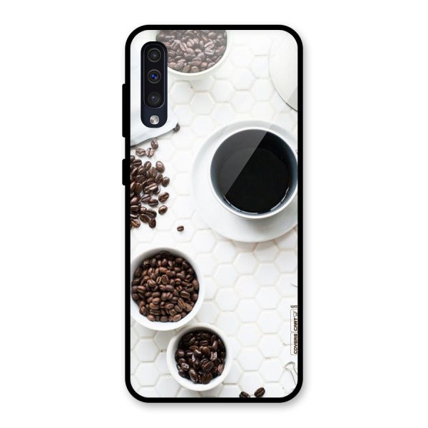 Live Coffee Glass Back Case for Galaxy A50s