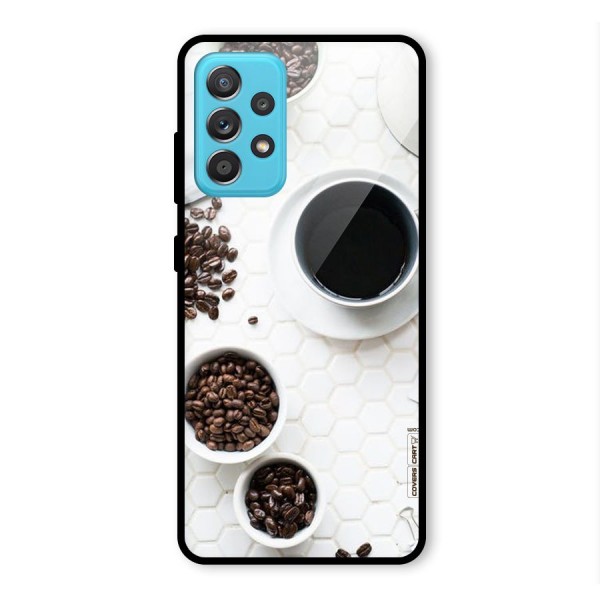 Live Coffee Glass Back Case for Galaxy A52