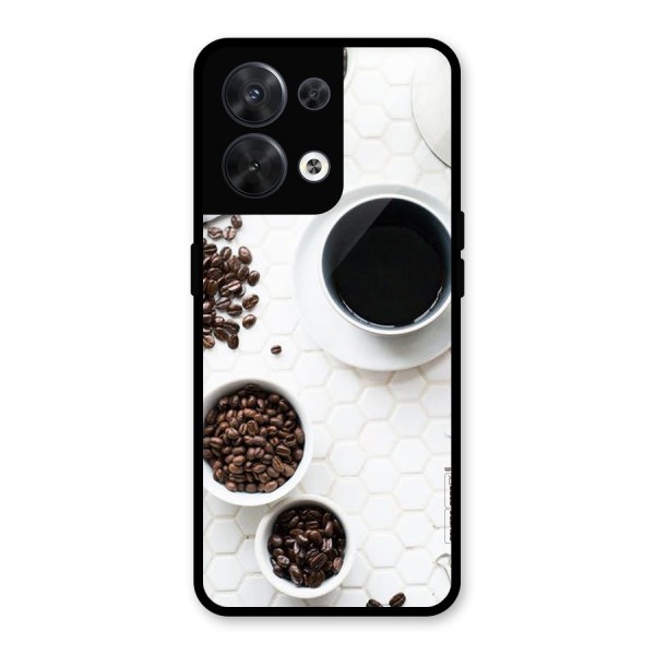 Live Coffee Glass Back Case for Oppo Reno8 5G