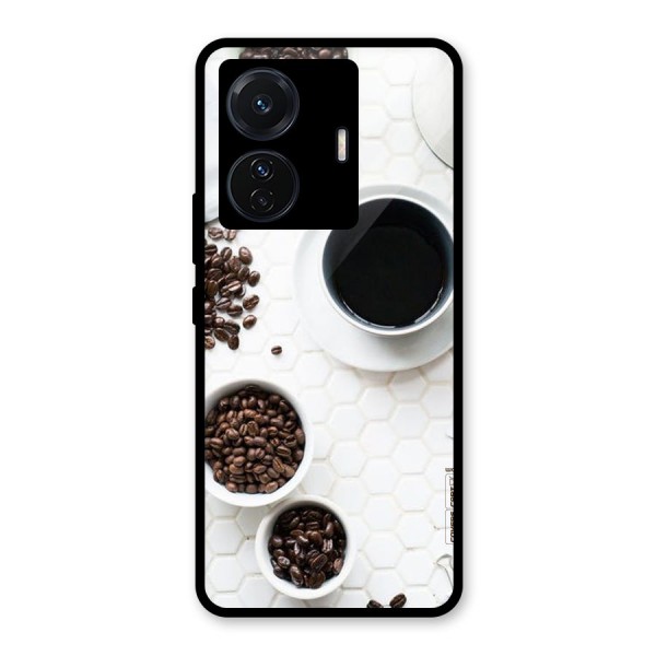 Live Coffee Glass Back Case for Vivo T1 Pro