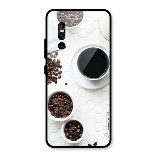 Live Coffee Glass Back Case for Vivo V15 Pro