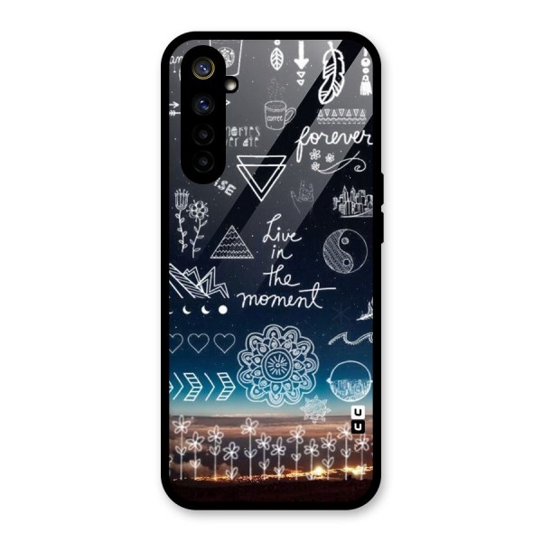 Live In The Moment Glass Back Case for Realme 6