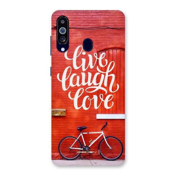 Live Laugh Love Back Case for Galaxy A60