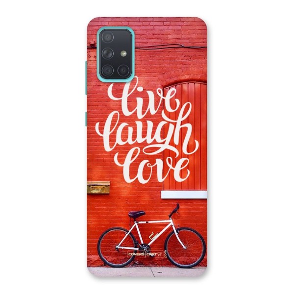 Live Laugh Love Back Case for Galaxy A71