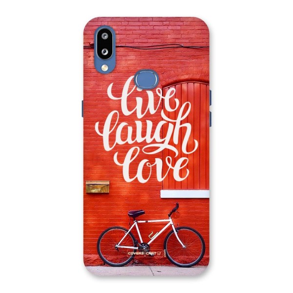 Live Laugh Love Back Case for Galaxy M01s