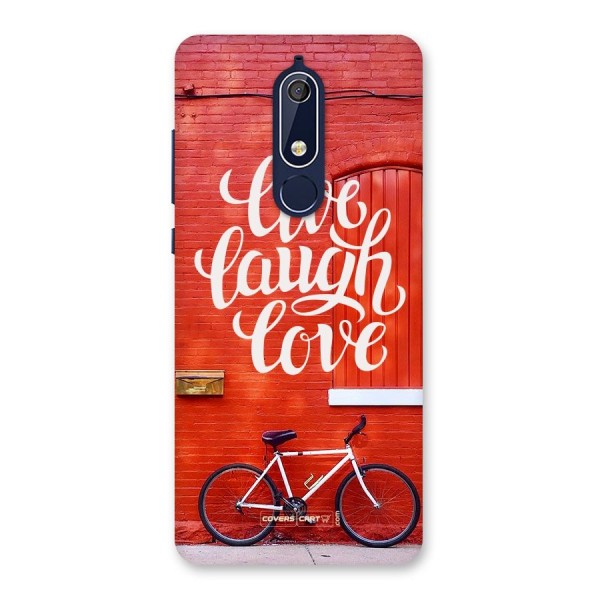 Live Laugh Love Back Case for Nokia 5.1