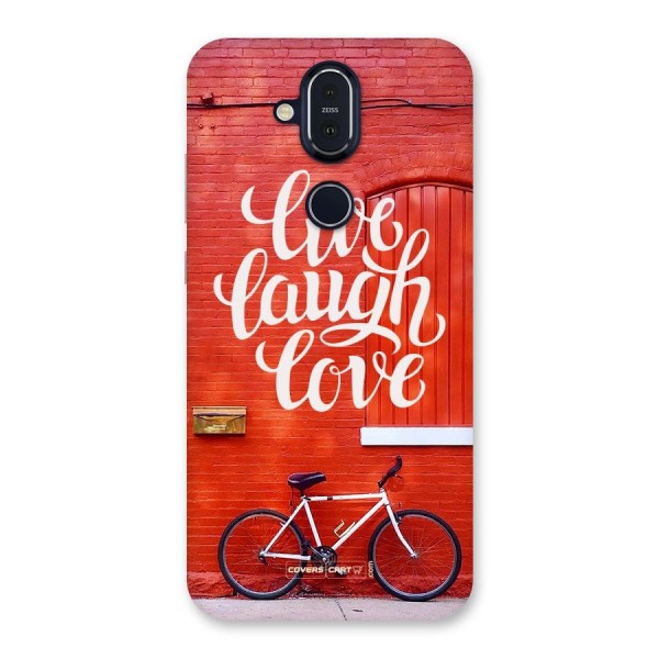 Live Laugh Love Back Case for Nokia 8.1