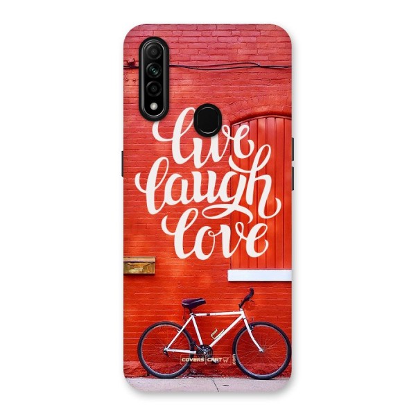 Live Laugh Love Back Case for Oppo A31