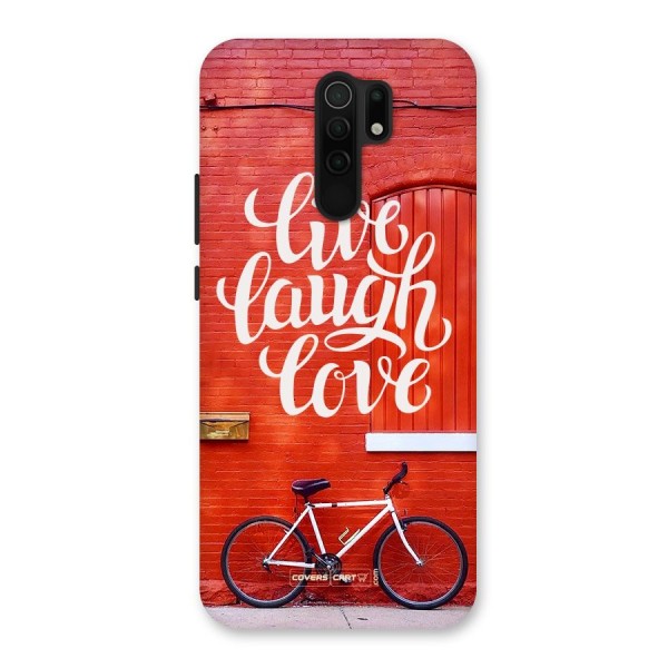 Live Laugh Love Back Case for Redmi 9 Prime