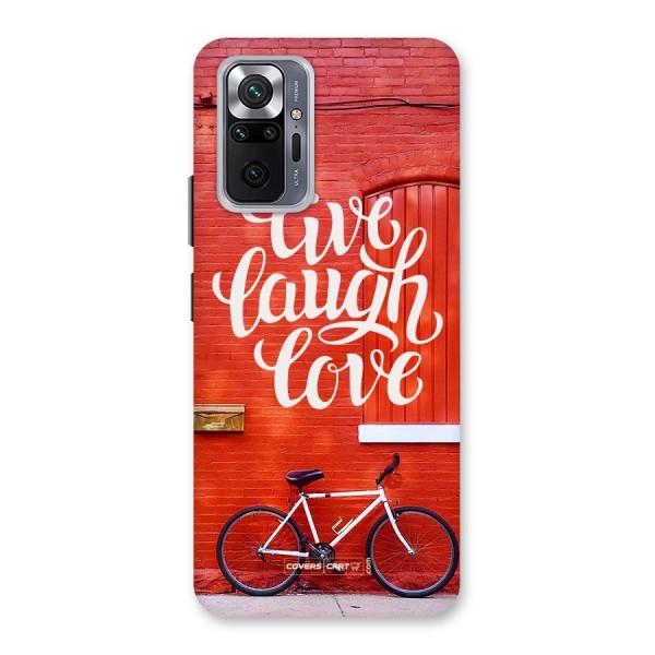 Live Laugh Love Back Case for Redmi Note 10 Pro