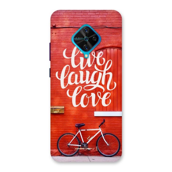 Live Laugh Love Back Case for Vivo S1 Pro