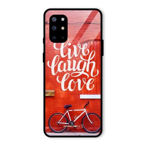 Live Laugh Love Glass Back Case for OnePlus 8T