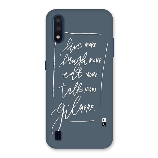 Live Laugh More Back Case for Galaxy M01