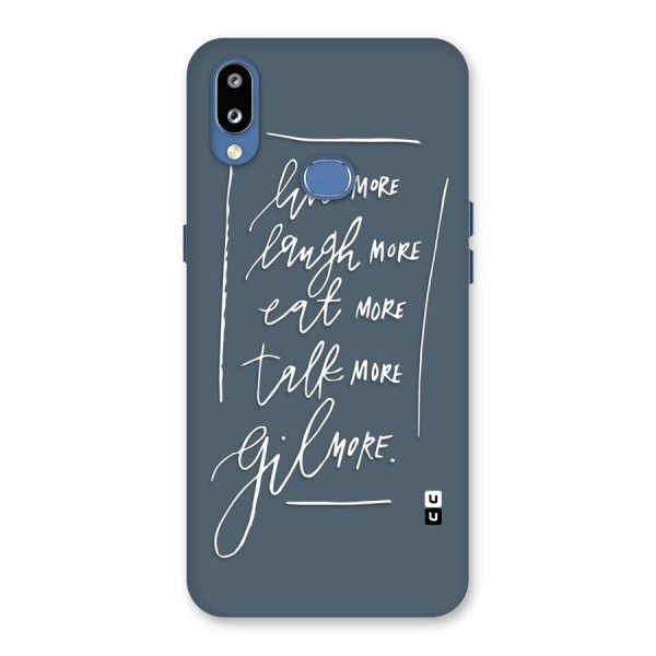 Live Laugh More Back Case for Galaxy M01s