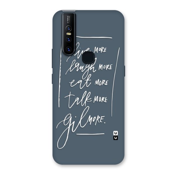 Live Laugh More Back Case for Vivo V15