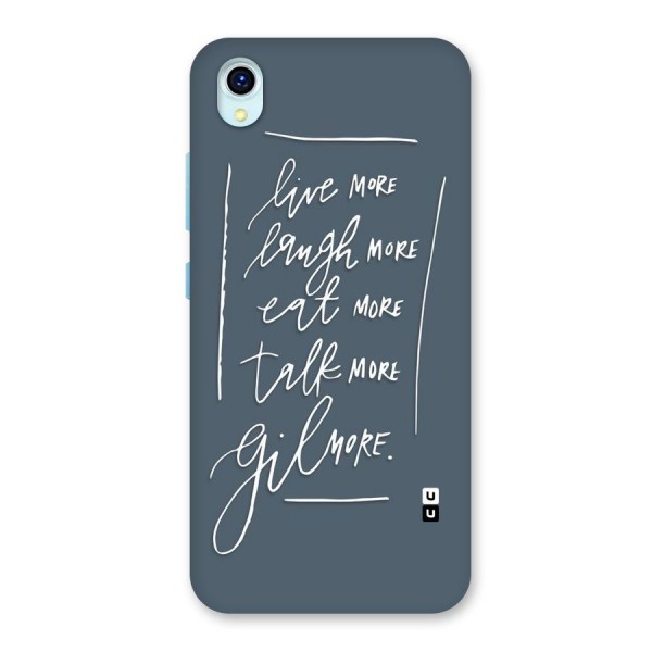 Live Laugh More Back Case for Vivo Y1s