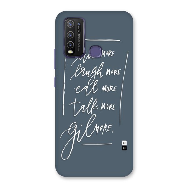 Live Laugh More Back Case for Vivo Y30