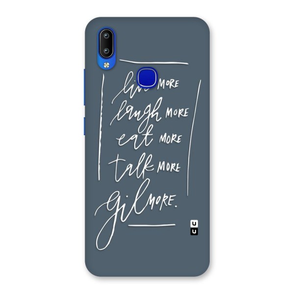 Live Laugh More Back Case for Vivo Y91