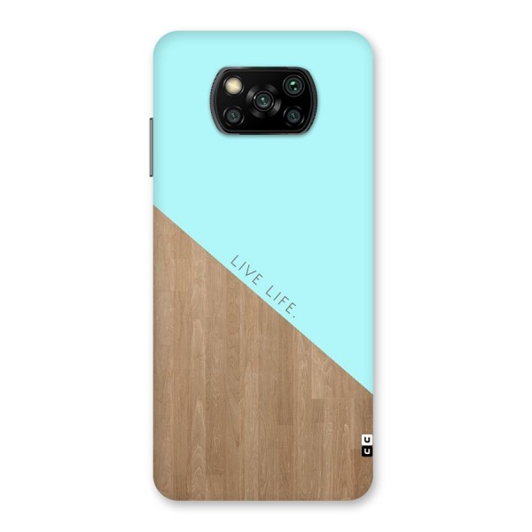 Live Life Back Case for Poco X3