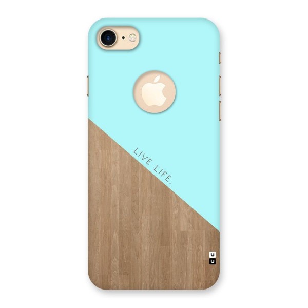 Live Life Back Case for iPhone 8 Logo Cut