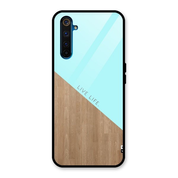 Live Life Glass Back Case for Realme 6 Pro