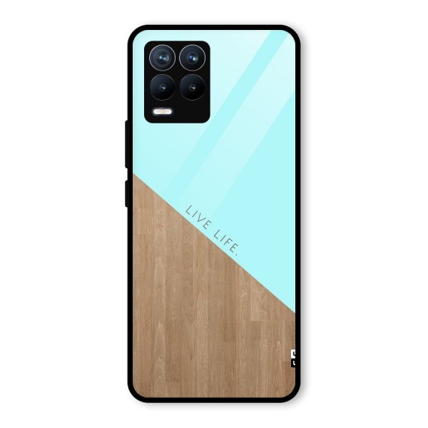 Live Life Glass Back Case for Realme 8 Pro