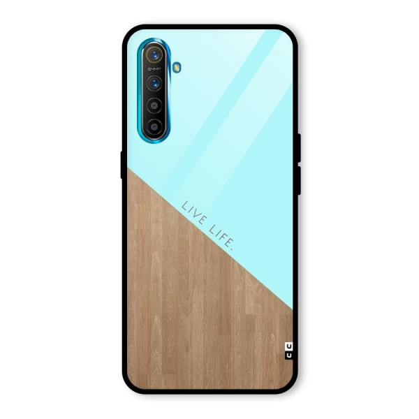 Live Life Glass Back Case for Realme X2