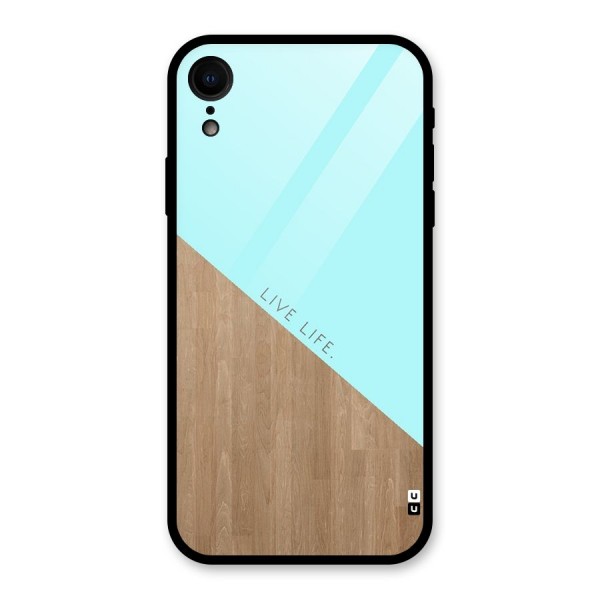 Live Life Glass Back Case for XR