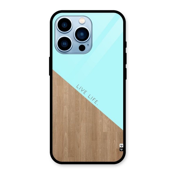 Live Life Glass Back Case for iPhone 13 Pro