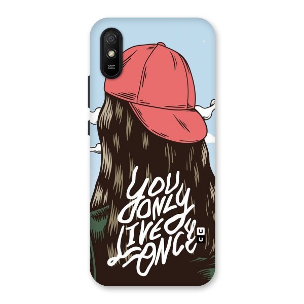 Live Once Back Case for Redmi 9i