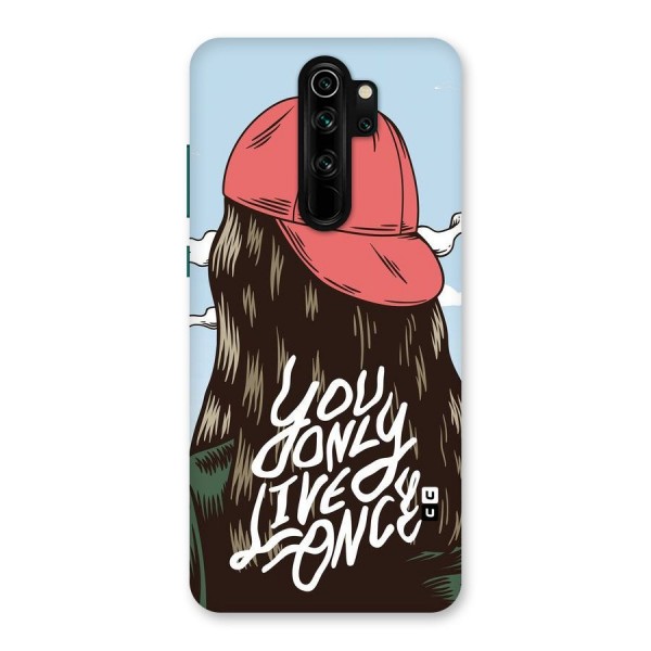 Live Once Back Case for Redmi Note 8 Pro