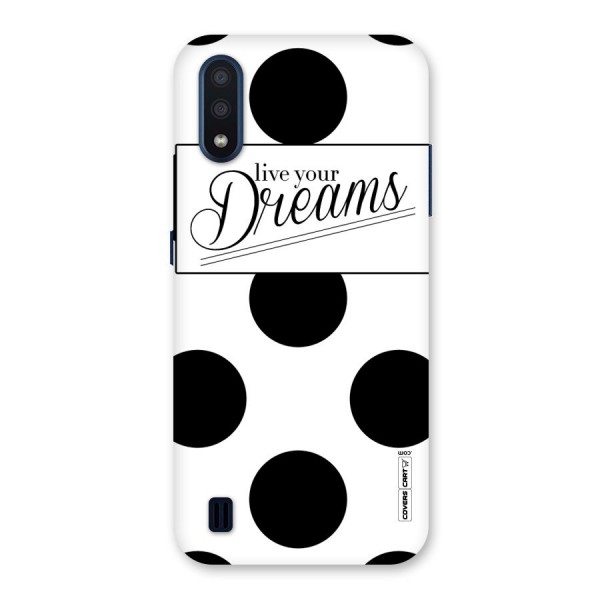 Live Your Dreams Back Case for Galaxy M01