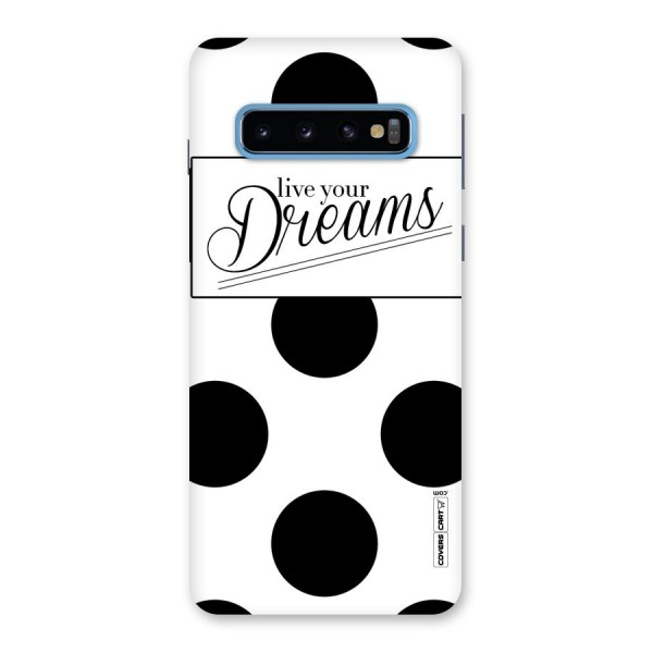 Live Your Dreams Back Case for Galaxy S10