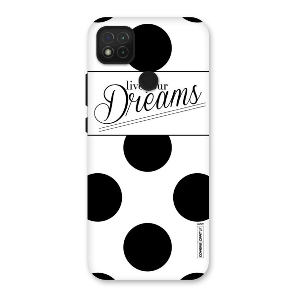 Live Your Dreams Back Case for Redmi 9C