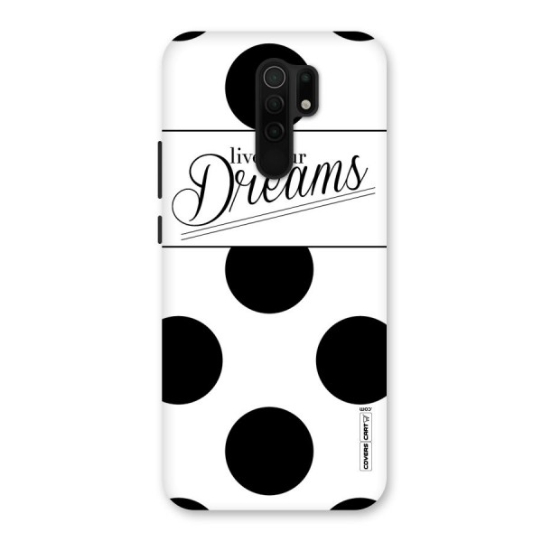 Live Your Dreams Back Case for Redmi 9 Prime