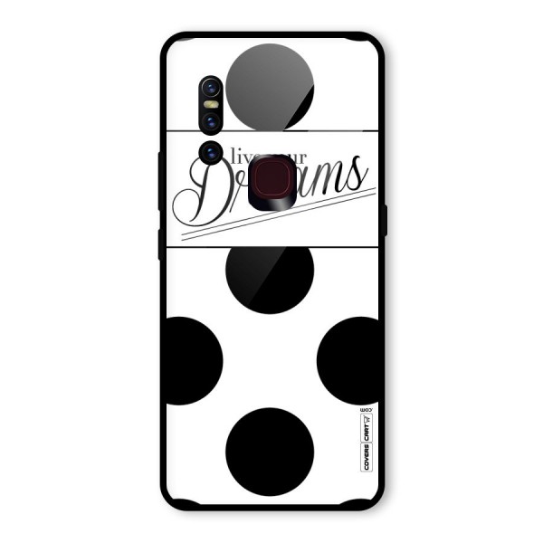 Live Your Dreams Glass Back Case for Vivo V15