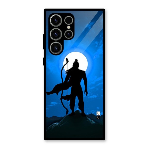 Lord Ram Illustration Glass Back Case for Galaxy S23 Ultra