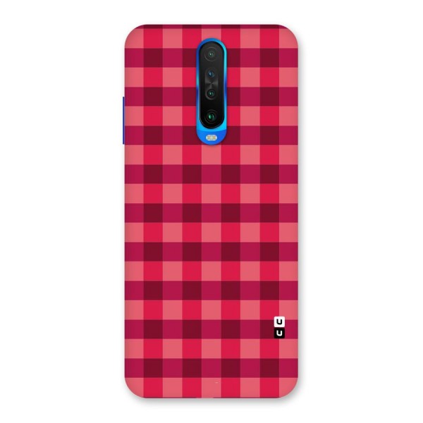 Love Checks Back Case for Poco X2