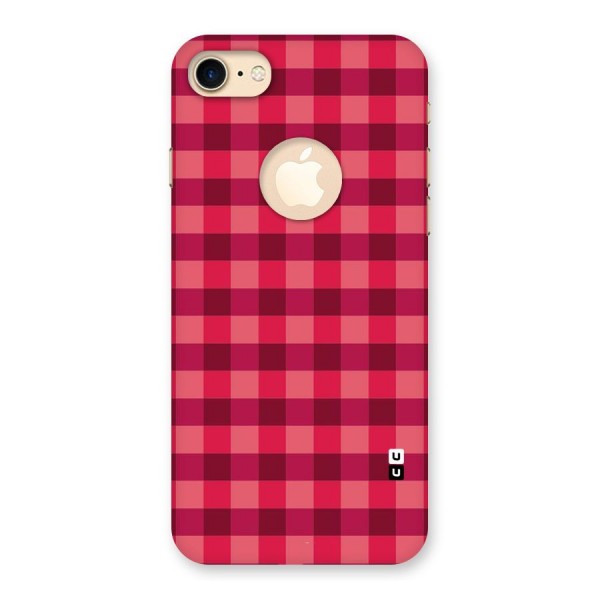 Love Checks Back Case for iPhone 8 Logo Cut