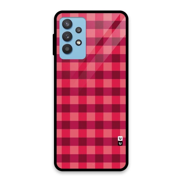 Love Checks Glass Back Case for Galaxy M32 5G