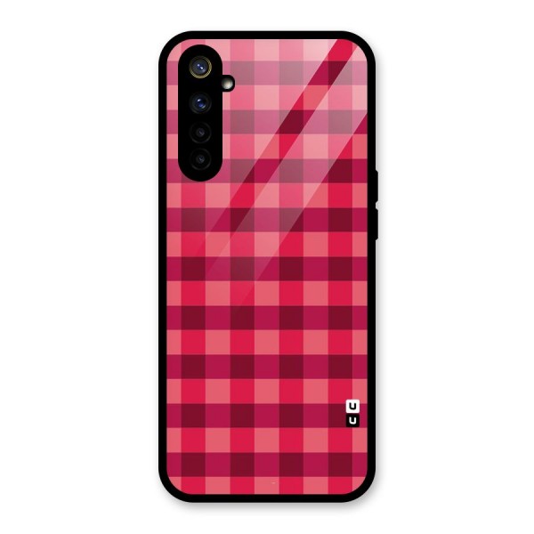 Love Checks Glass Back Case for Realme 6