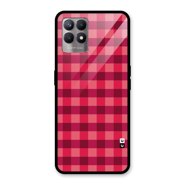 Love Checks Glass Back Case for Realme 8i