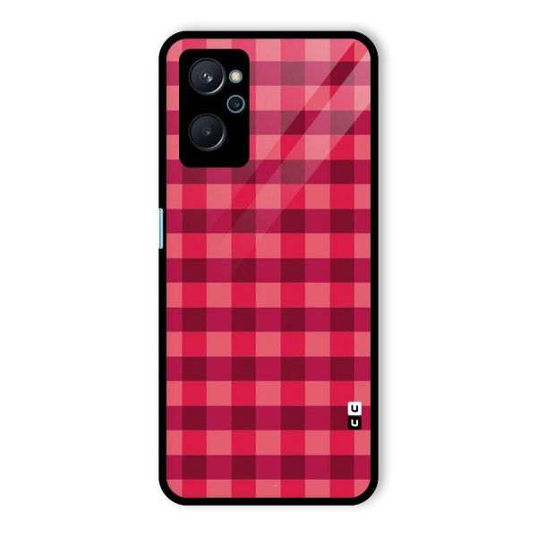 Love Checks Glass Back Case for Realme 9i