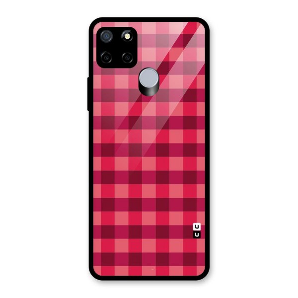 Love Checks Glass Back Case for Realme C15