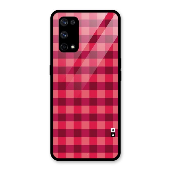 Love Checks Glass Back Case for Realme X7 Pro