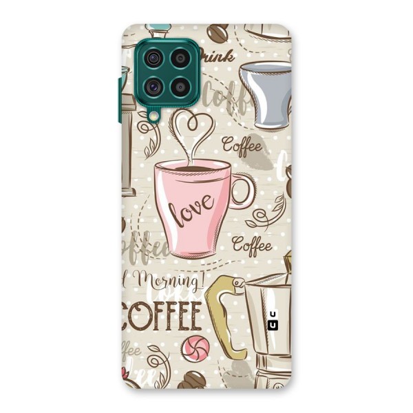 Love Coffee Design Back Case for Galaxy F62