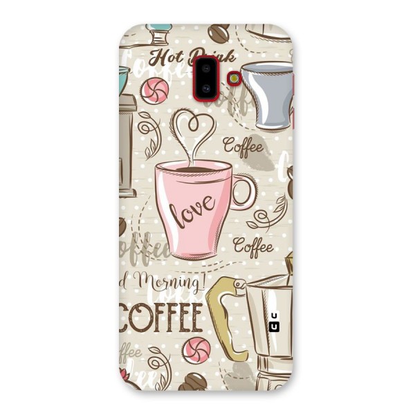 Love Coffee Design Back Case for Galaxy J6 Plus