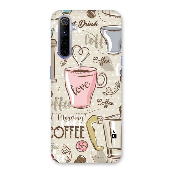 Love Coffee Design Back Case for Realme 6