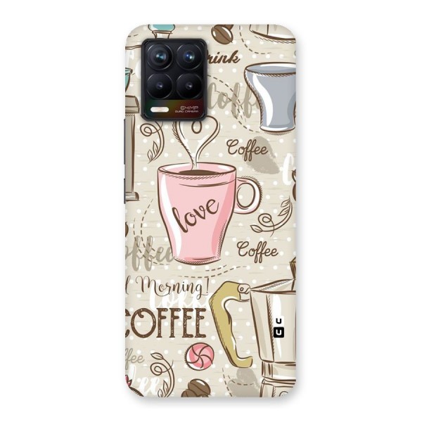 Love Coffee Design Back Case for Realme 8